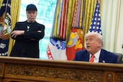 President Donald Trump speaks during a news conference with Elon Musk in the Oval Office of the White House, Friday, May 30, 2025, in Washington. (AP Photo/Evan Vucci)