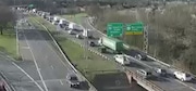 A traffic jam on the Staten Island Expressway Brooklyn bound at Forest Avenue is backing up onto the Goethals Bridge. (Advance/SILive.com)