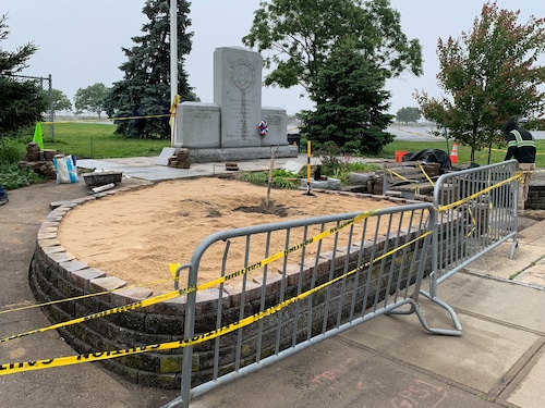 Midland Beach Veterans Memorial repairs 2025
