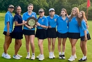 The Xaverian girls golf team, with a handful of Islanders on the roster, captured the CHSAA city crown last week. (Photo courtesy of Xaverian Athletics)
