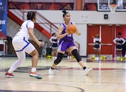 Staten Island HS girls' basketball: PSAL 4A semifinals: Tottenville vs. East New York Family Academy (ENYFA), at York College, on Saturday March 8, 2025. ENYFA wins 55-39. (Kara Buzga for SI Advance)