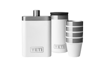 A photo of a YETI flask bundle against a white background.