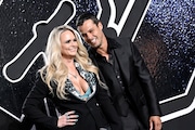 Miranda Lambert, left, and Brendan McLoughlin arrive at the MTV Video Music Awards on Wednesday, Sept. 11, 2024, at UBS Arena in Elmont, N.Y. (Photo by Evan Agostini/Invision/AP)
