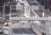 Delays are due to a debris spill on the Outerbridge Crossing to Staten Island on the morning of Tuesday, Nov. 21, 2023. (Courtesy of 511 NY)