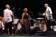 The Metropolitan Opera Played a Free Concert at the SI Yankee Ball field.  the Opera was Giuseppe Verdi's Nabucco. June 26, 2004 (SI ADVANCE/Joshua Carp) STATEN ISLAND ADVANCE