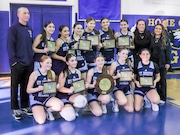 CHSAA Archdiocesan Girls JV Basketball Championship: Notre Dame vs. St. Joseph Hill @ St. Peters, on Sat. Feb. 22, 2025. Hill wins 56-52. (Kara Buzga for SI Advance)